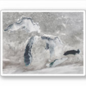 Eis auf den Großen Seen, Staaten. Aufkleber (Vorderseite)