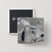 Eis auf den Großen Seen, Staaten. Button (Vorne & Hinten)