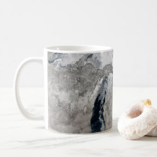Eis auf den Großen Seen, Staaten. Kaffeetasse