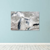 Eis auf den Großen Seen, Staaten. Leinwanddruck (Insitu (Holzboden))