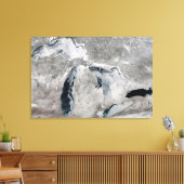 Eis auf den Großen Seen, Staaten. Leinwanddruck (Insitu (Wohnzimmer))