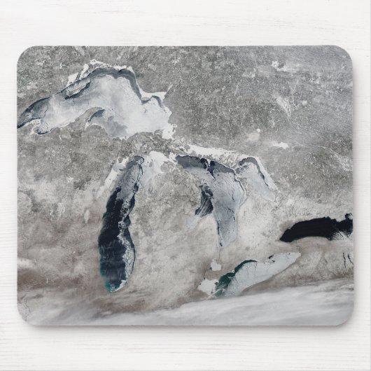 Eis auf den Großen Seen, Staaten. Mousepad (Vorne)