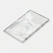 Eis auf den Großen Seen, Staaten. Post-it Klebezettel (angewinkelt)