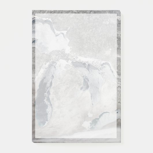 Eis auf den Großen Seen, Staaten. Post-it Klebezettel (Vorderseite)