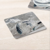 Eis auf den Großen Seen, Staaten. Rechteckiger Pappuntersetzer (angewinkelt)