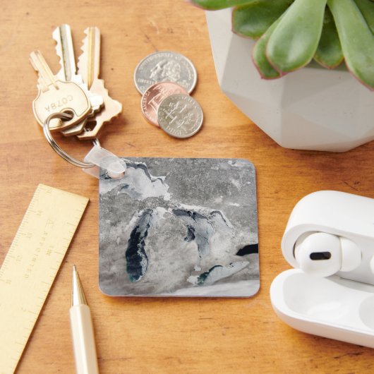 Eis auf den Großen Seen, Staaten. Schlüsselanhänger (Schreibtisch)