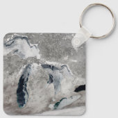 Eis auf den Großen Seen, Staaten. Schlüsselanhänger (Rückseite)