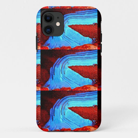 Eis auf roten Felsen Case-Mate iPhone Hülle (Rückseite)