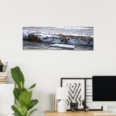 Eis auf Wasser schwimmendes Poster (Heimbüro)