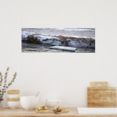 Eis auf Wasser schwimmendes Poster (Küche)