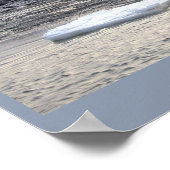 Eis auf Wasser schwimmendes Poster (Ecke)