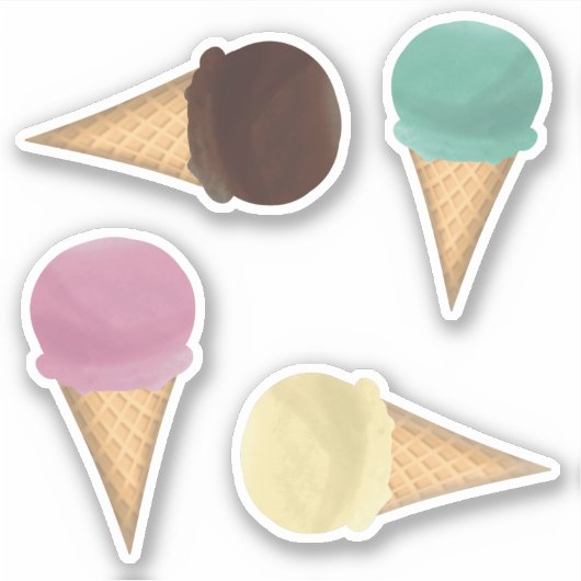 Eis-Aufkleber Aufkleber (Vorderseite)