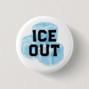 EIS AUS blaues Eis Button