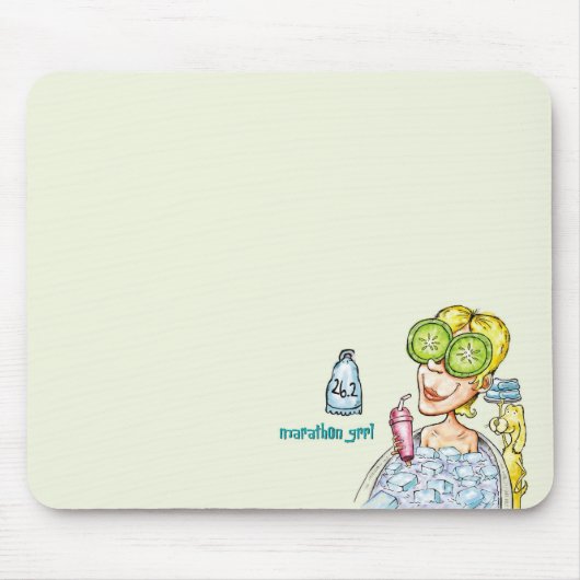 Eis-Bad-Mausunterlage Mousepad (Vorne)