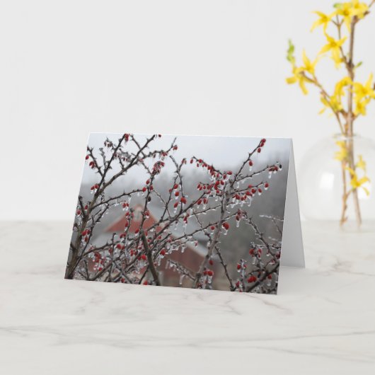 Eis-Beeren Karte (Gelbe Blume)