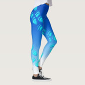 Eis-Blau-Bärn-Tatzen - Leggings (Rechts)