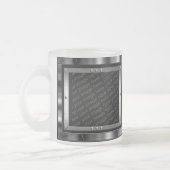 Eis-Blau-gestaltet eisiges MetallFoto Tasse (Links)