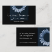 Eis-Blau-Sonnenblume Visitenkarte (Vorne/Hinten)