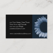 Eis-Blau-Sonnenblume Visitenkarte (Rückseite)