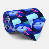 Eis-Blaupuffin-Hals-Krawatte Krawatte (Gerollt)