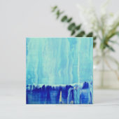 'Eis Blue Dankeskarte (Stehend Vorderseite)