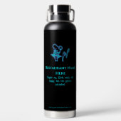 Eis-blue Fine-Restaurant Logo Trinkflasche (Rückseite)