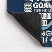 Eis Blue Heart Hockey Worte Weiße Logos 2 Mousepad (Ecke)
