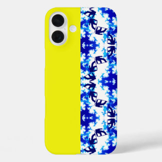 Eis Blue Snowboarder Sky Yellow Snowboarder Sport iPhone 16 Plus Hülle