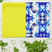 Eis Blue Snowboarder Sky Yellow Snowboarder Sport Geschirrtuch (Gefaltet)