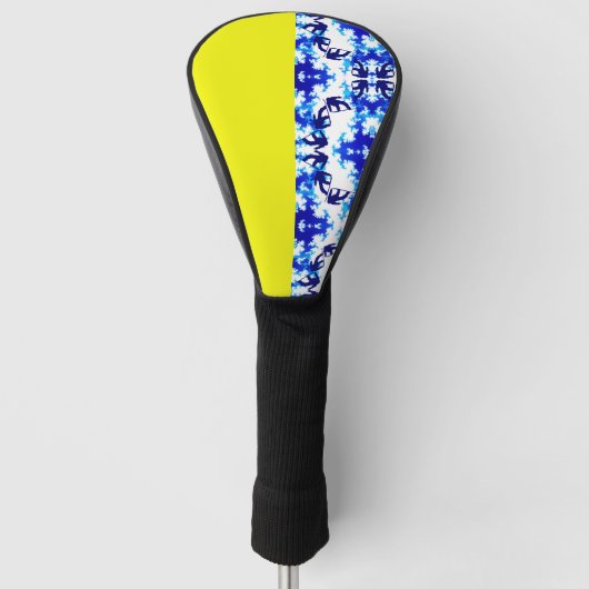 Eis Blue Snowboarder Sky Yellow Snowboarder Sport Golf Headcover (Vorderseite)