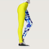 Eis Blue Snowboarder Sky Yellow Snowboarder Sport Leggings (Rechts)