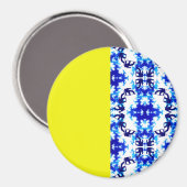 Eis Blue Snowboarder Sky Yellow Snowboarder Sport Magnet (Vorderseite/Rückseite)