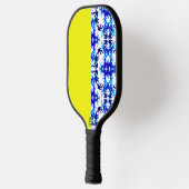 Eis Blue Snowboarder Sky Yellow Snowboarder Sport Pickleball Schläger (Links)
