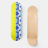 Eis Blue Snowboarder Sky Yellow Snowboarder Sport Skateboard (Vorderseite)