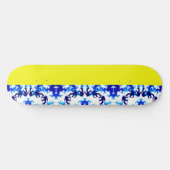Eis Blue Snowboarder Sky Yellow Snowboarder Sport Skateboard (Horizontal)