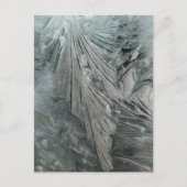 Eis Blume Vertikale DICKE Postkarte (Vorderseite)