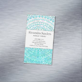 Eis-BlumeMandala Magnetische Visitenkarte (Beispiel)