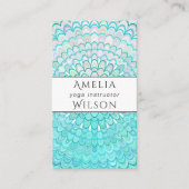 Eis-BlumeMandala Visitenkarte (Vorderseite)