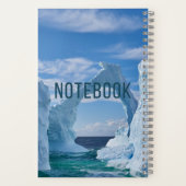 Eis-Bogen-Notizbuch Notizblock (Rückseite)