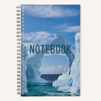 Eis-Bogen-Notizbuch Notizblock