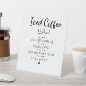 Eis-Café-Bar-Getränkeständer-Schild Sockelschild (In SItu)