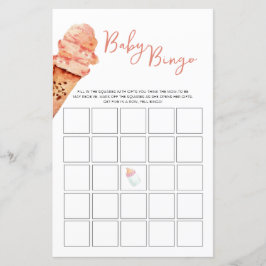 Eis Cream Baby Dusche Bingo Spiel