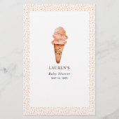 Eis Cream Baby Dusche Ratet Wer Spiel (Rückseite)