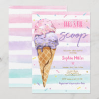 Eis Cream Baby Shower Hier ist die Scoop Baby Dusc