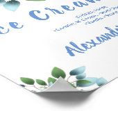 Eis Cream Bar Hochzeitssymbol Poster (Ecke)