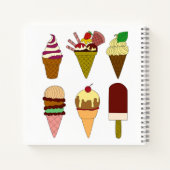 Eis Cream Choice Notizblock (Rückseite)