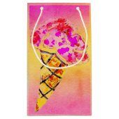 Eis Cream Cone Gift Bag Kleine Geschenktüte (Rückseite)