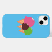 Eis Cream Cones iPhone Case (Rückseite (Horizontal))