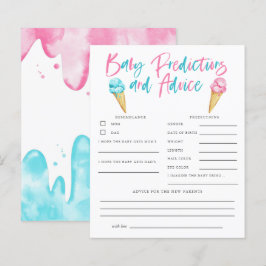 Eis Cream Gender Reveal Baby Predictions & Advice