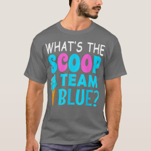 Eis Cream Gender Reveal Matching Team Blue Was ist T-Shirt